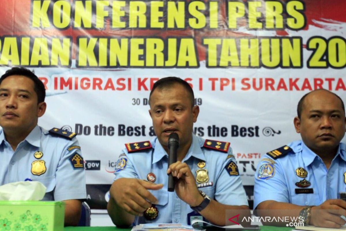 Sepanjang 2019, Imigrasi Surakarta deportasi sembilan WNA