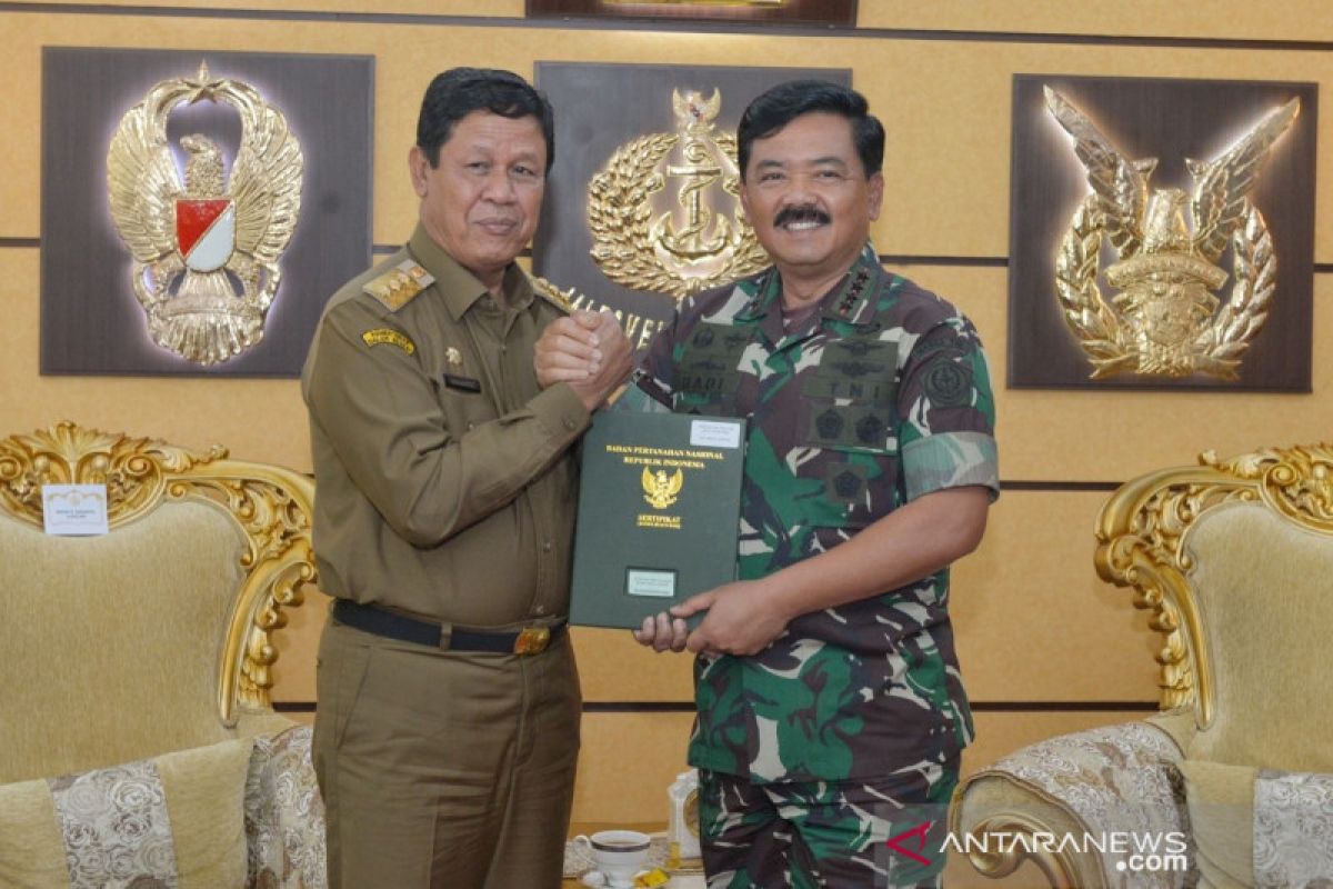 Panglima TNI terima sertifikat hibah lahan pembangunan Makogabwilhan I