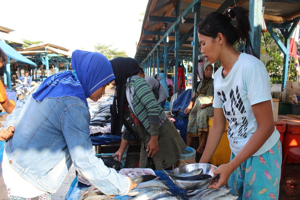 Bazar ikan di akhir tahun di Lampung