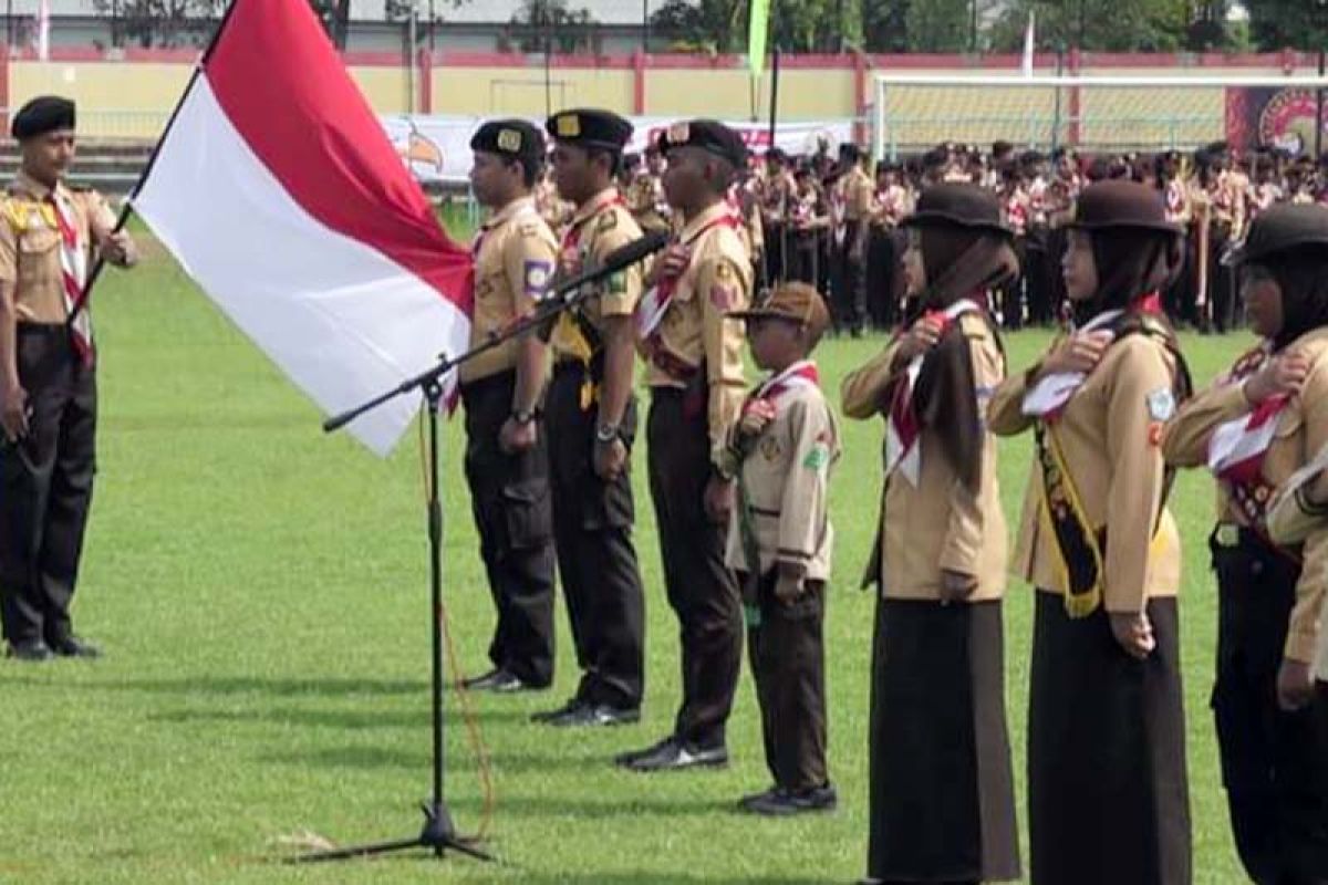 1.969 anggota Pramuka Banyumas dilantik jadi Pramuka Garuda