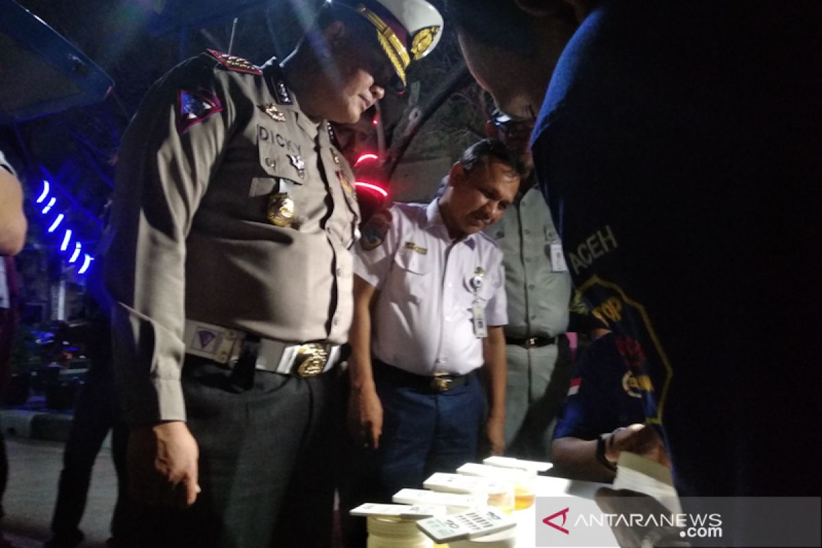 Tim gabungan Polda Aceh gelar razia narkoba di terminal bus