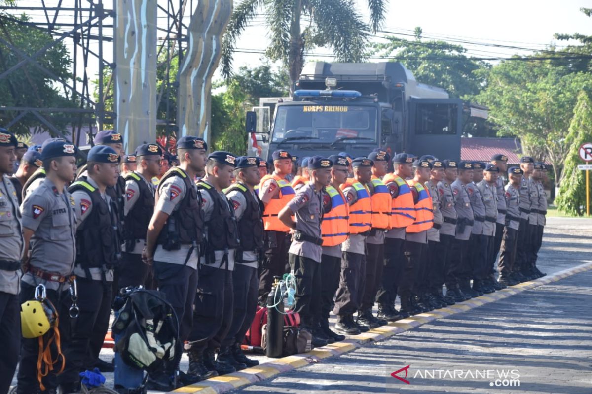 Brimob Kaltim gelar pasukan pengamanan tahun baru 2020