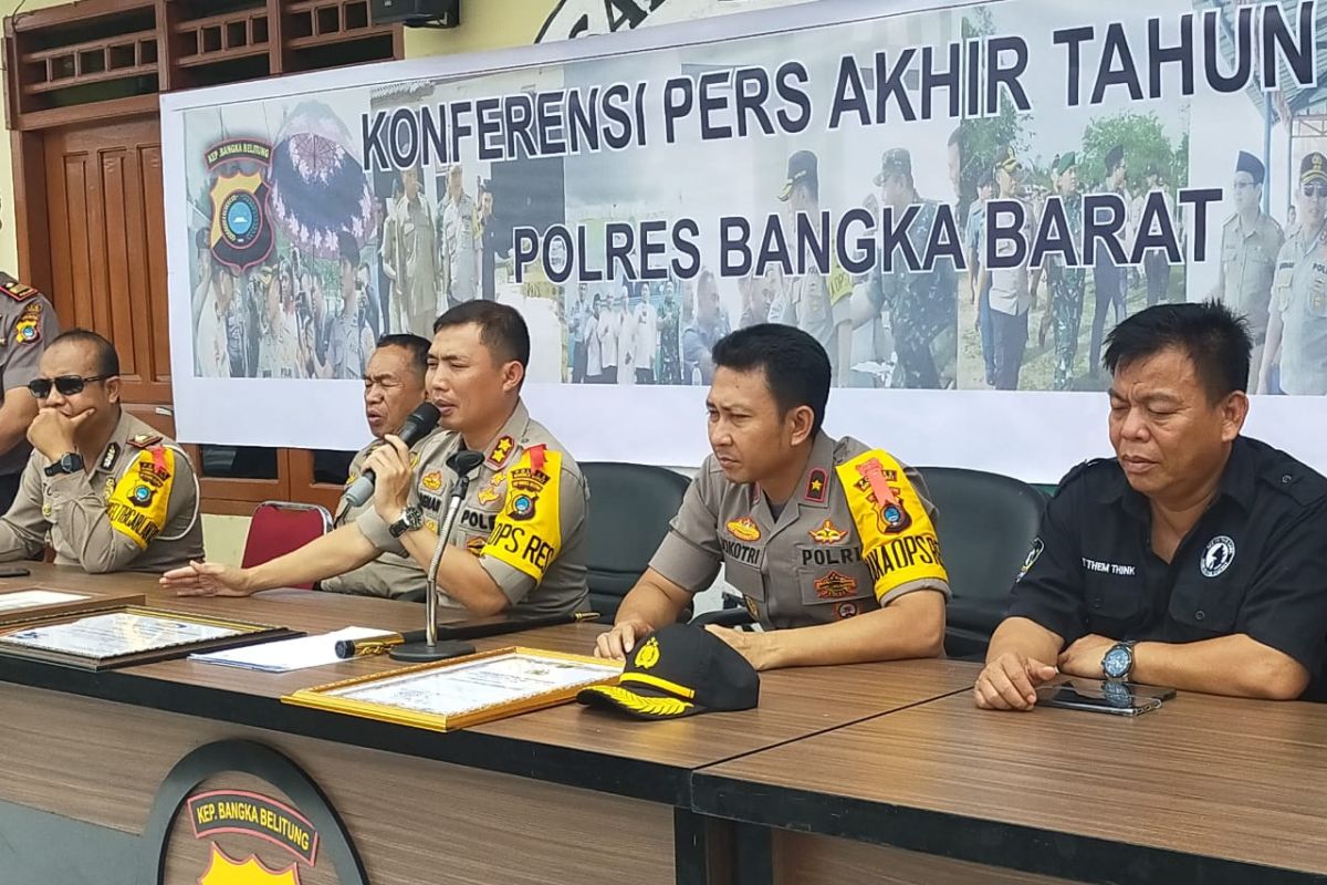 Polres Bangka Barat tangani 264 kasus kriminal selama tahun 2019