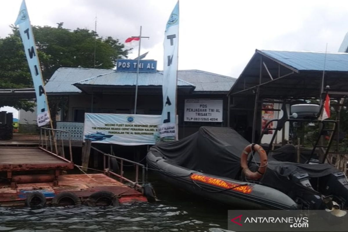 Pos Penjagaan TNI AL Trisakti diperkuat Tim 2FQR Lanal Banjarmasin