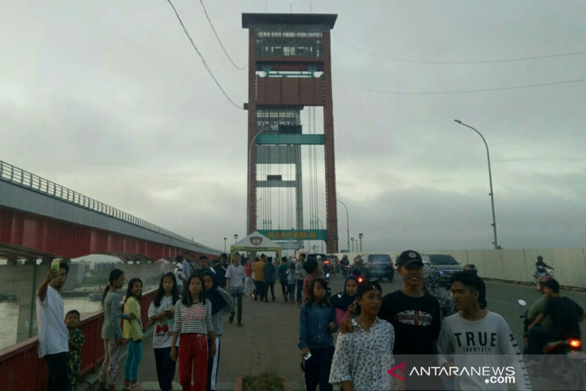 Jembatan Ampera Palembang ditutup pada malam pergantian tahun 2020