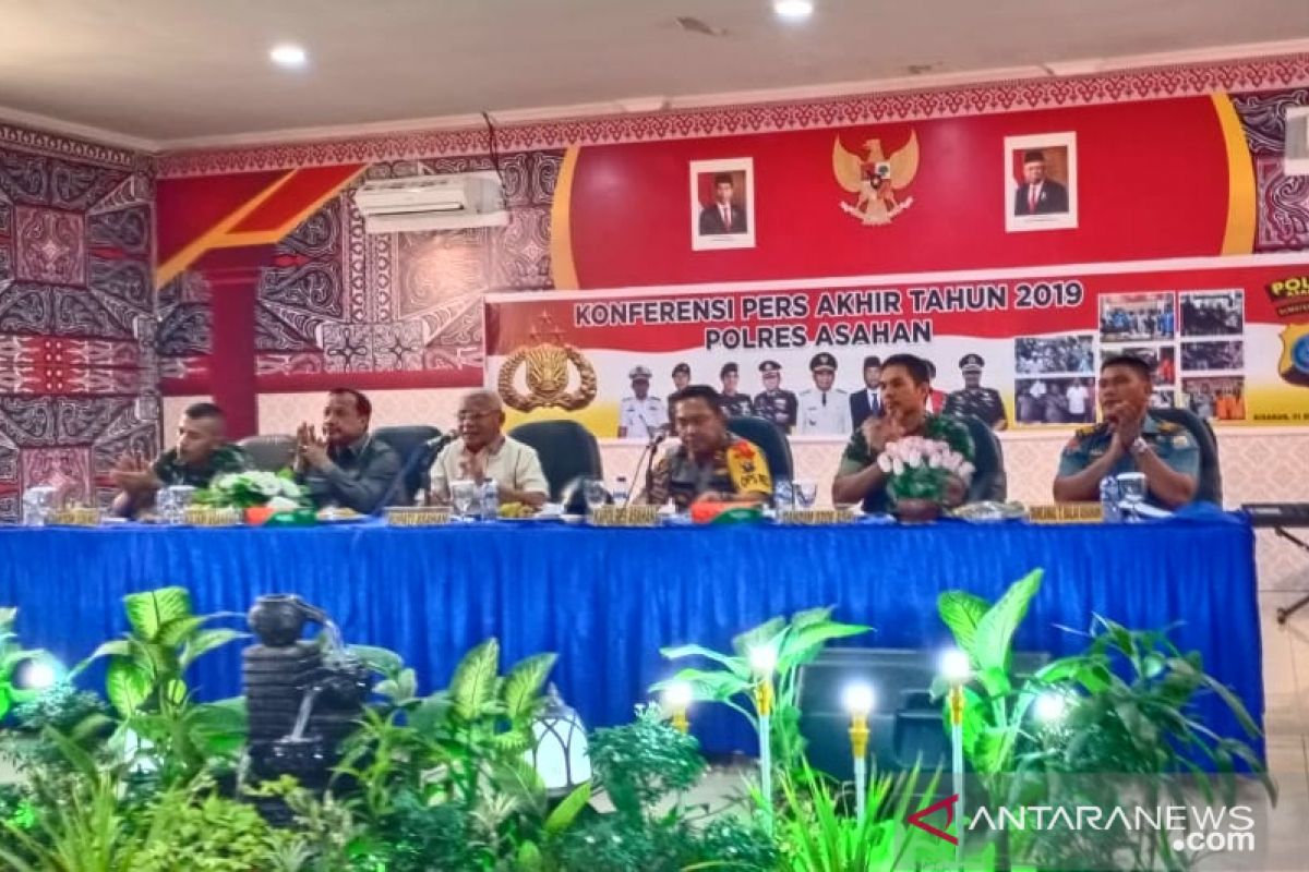 Tindak pidana menurun, Bupati apresiasi kinerja Polres Asahan