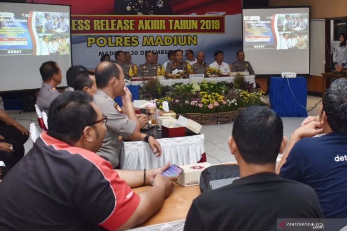 Angka kecelakaan di wilayah Polres Madiun turun