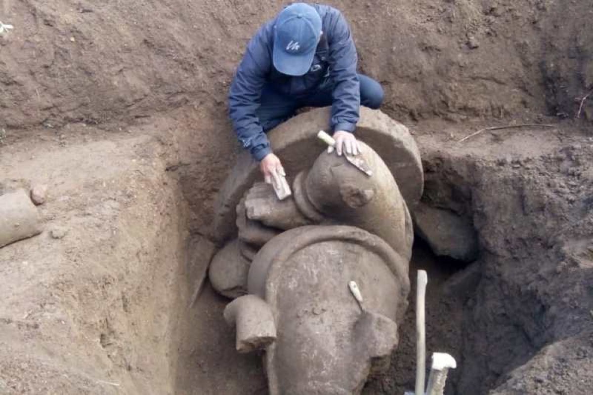 BPCB Jateng angkat temuan arca Ganesha di Desa Dieng Wonosobo