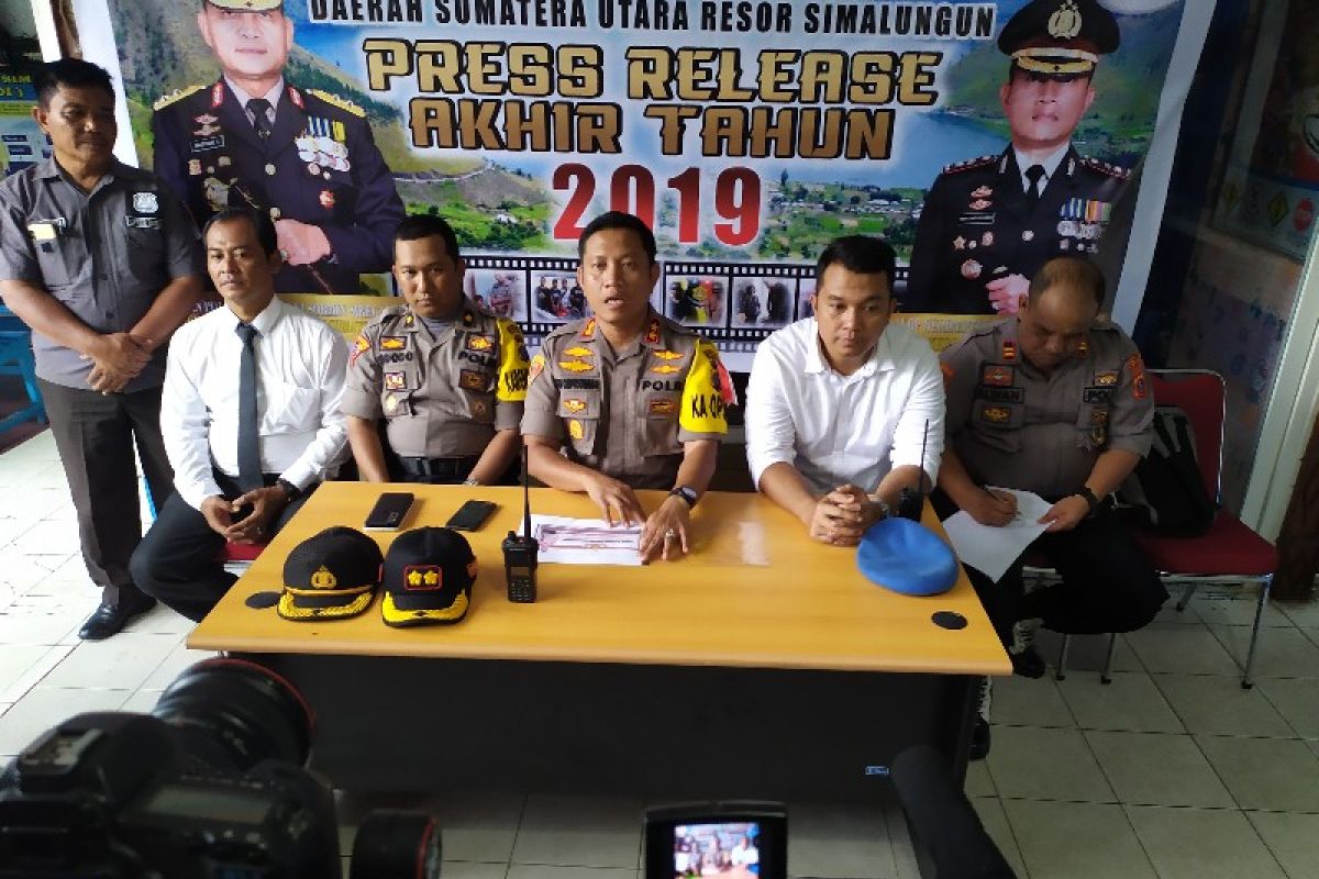 Polres Simalungun gelar pengungkapan kasus tahun 2019