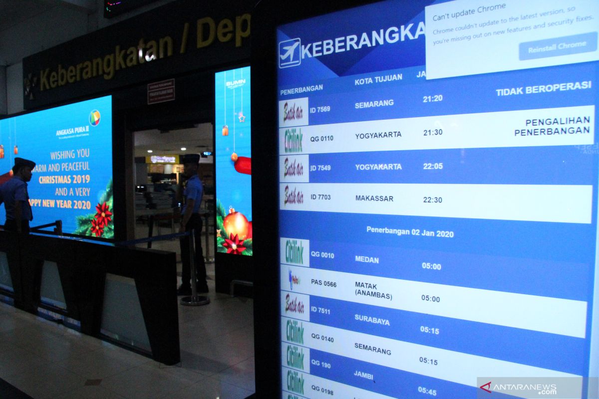 Bandara Halim banjir, penumpang bisa kembalikan uang tiket 100 persen