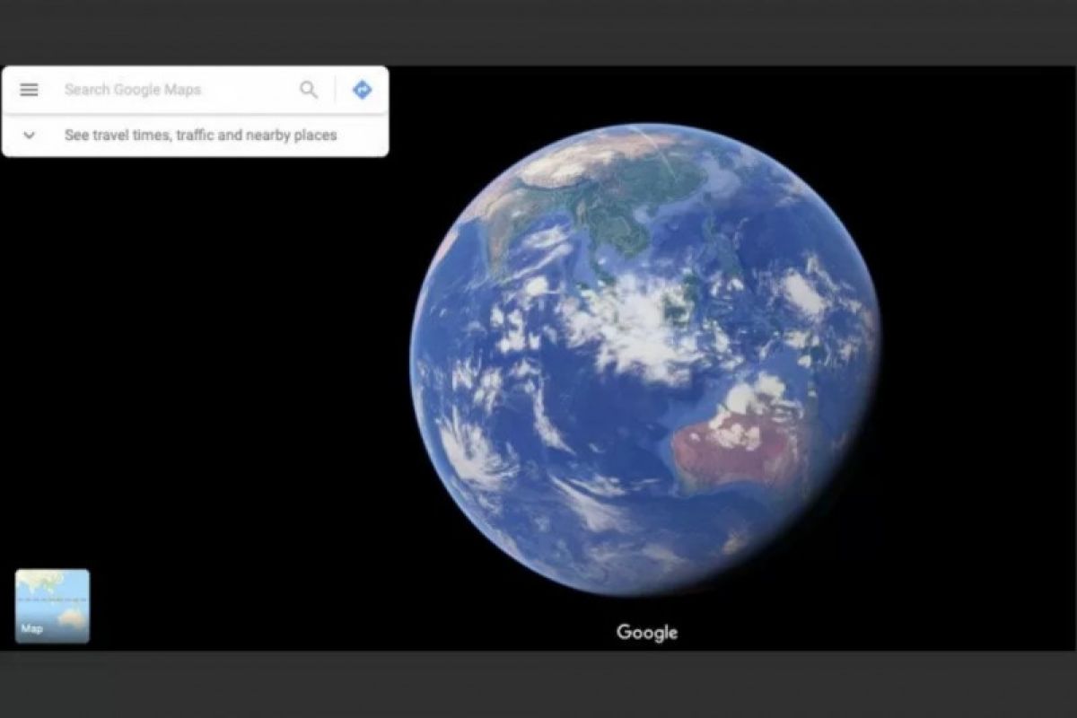 Berselancar lihat planet dengan Google Maps