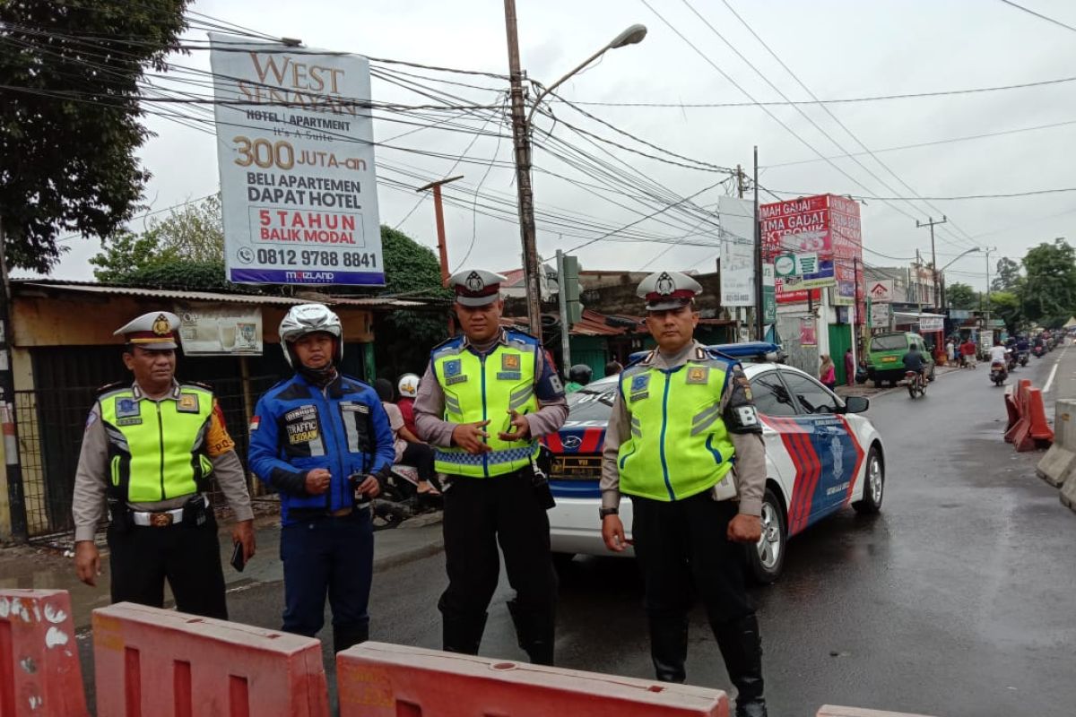 Dishub Kota  Tangerang rekayasa lalu lintas dampak banjir