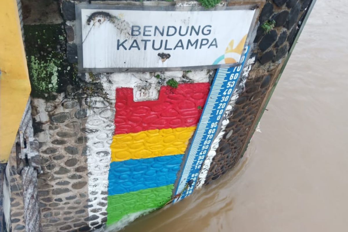 Tinggi permukaan air di Katulampa memasuki kondisi normal