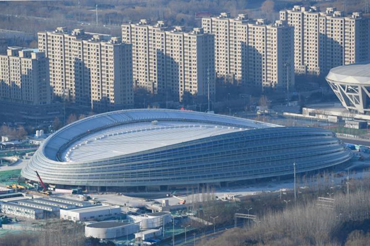 Stadion utama Olimpiade Musim Dingin Beijing tuntas