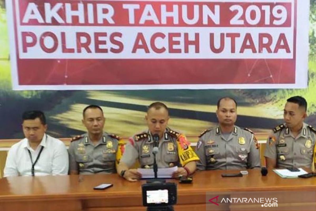 Ini jumlah kasus yang ditangani Polres Aceh Utara sepanjang 2019