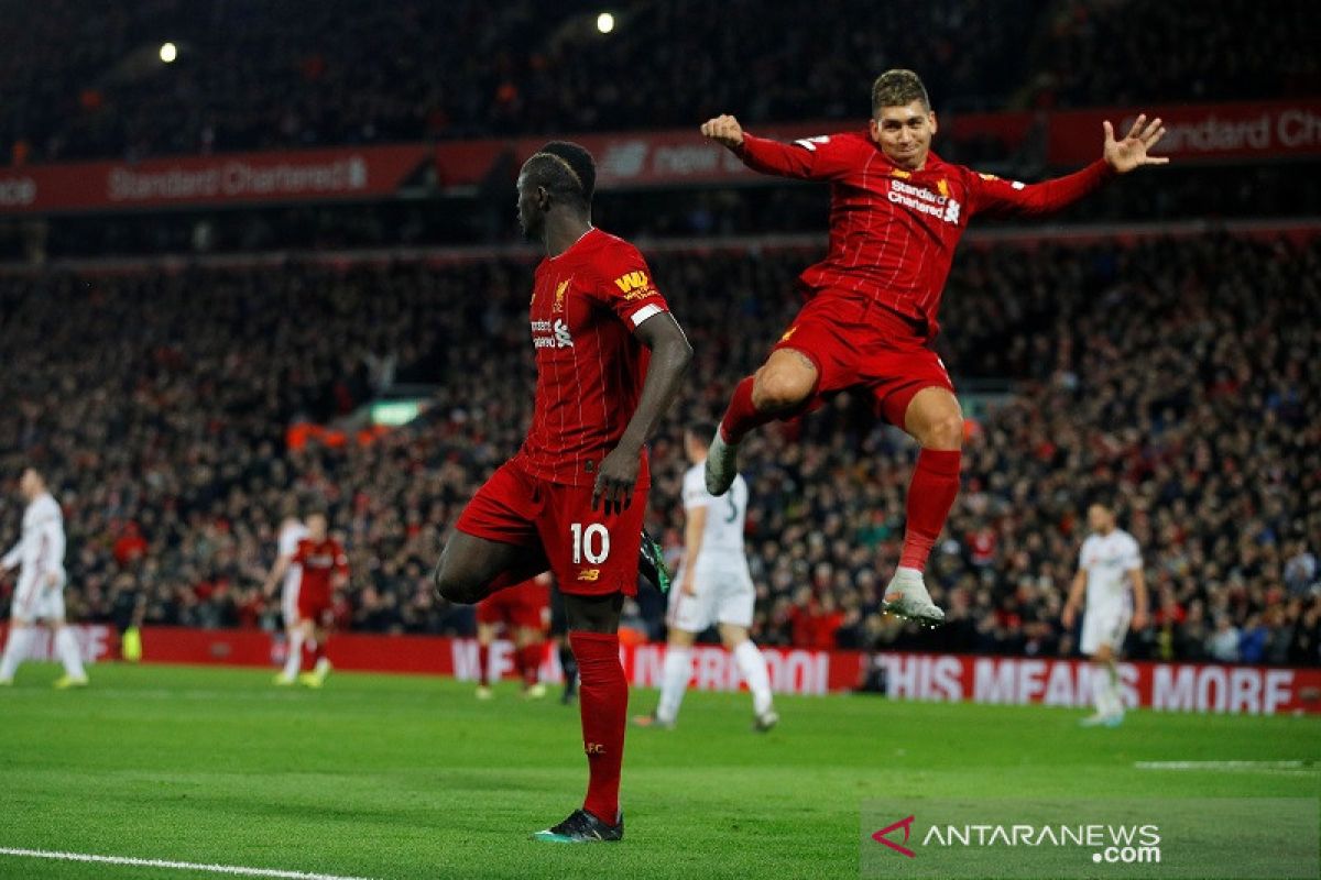 Liverpool raih keunggulan 13 poin di puncak klasemen Liga Inggris