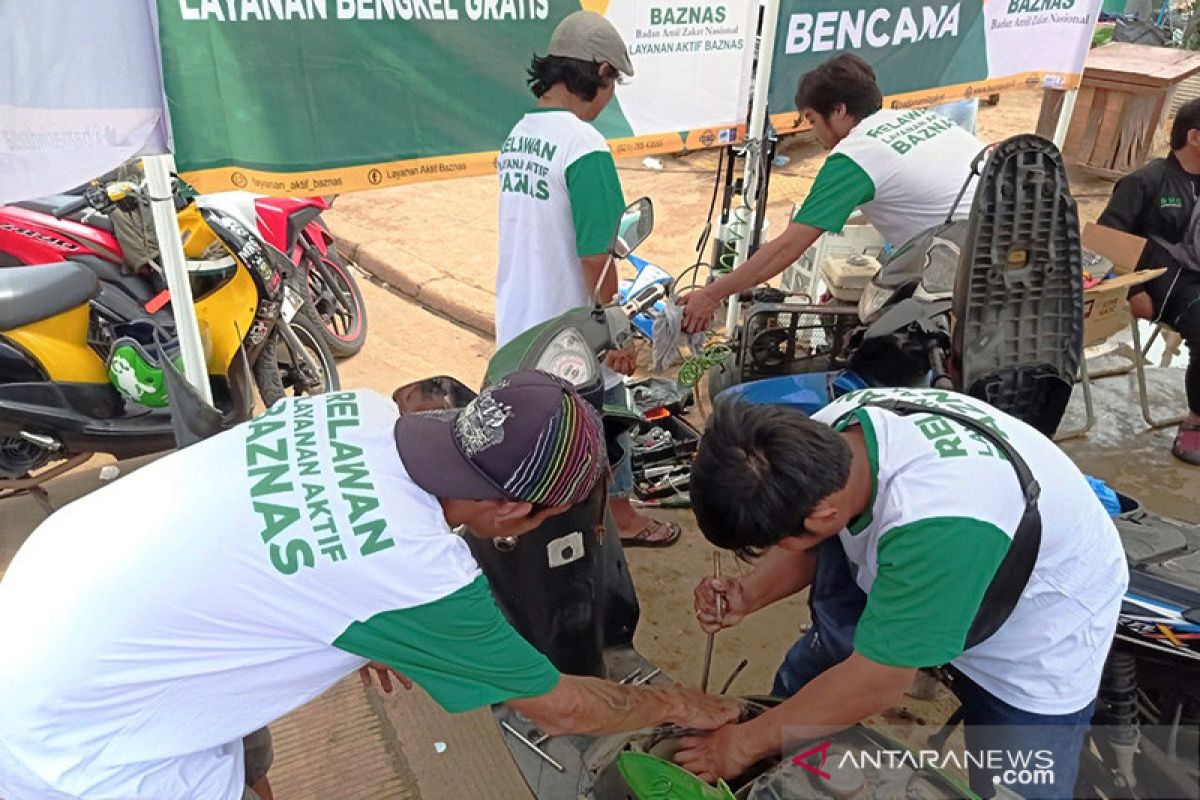 BAZNAS sediakan layanan bengkel gratis untuk korban banjir