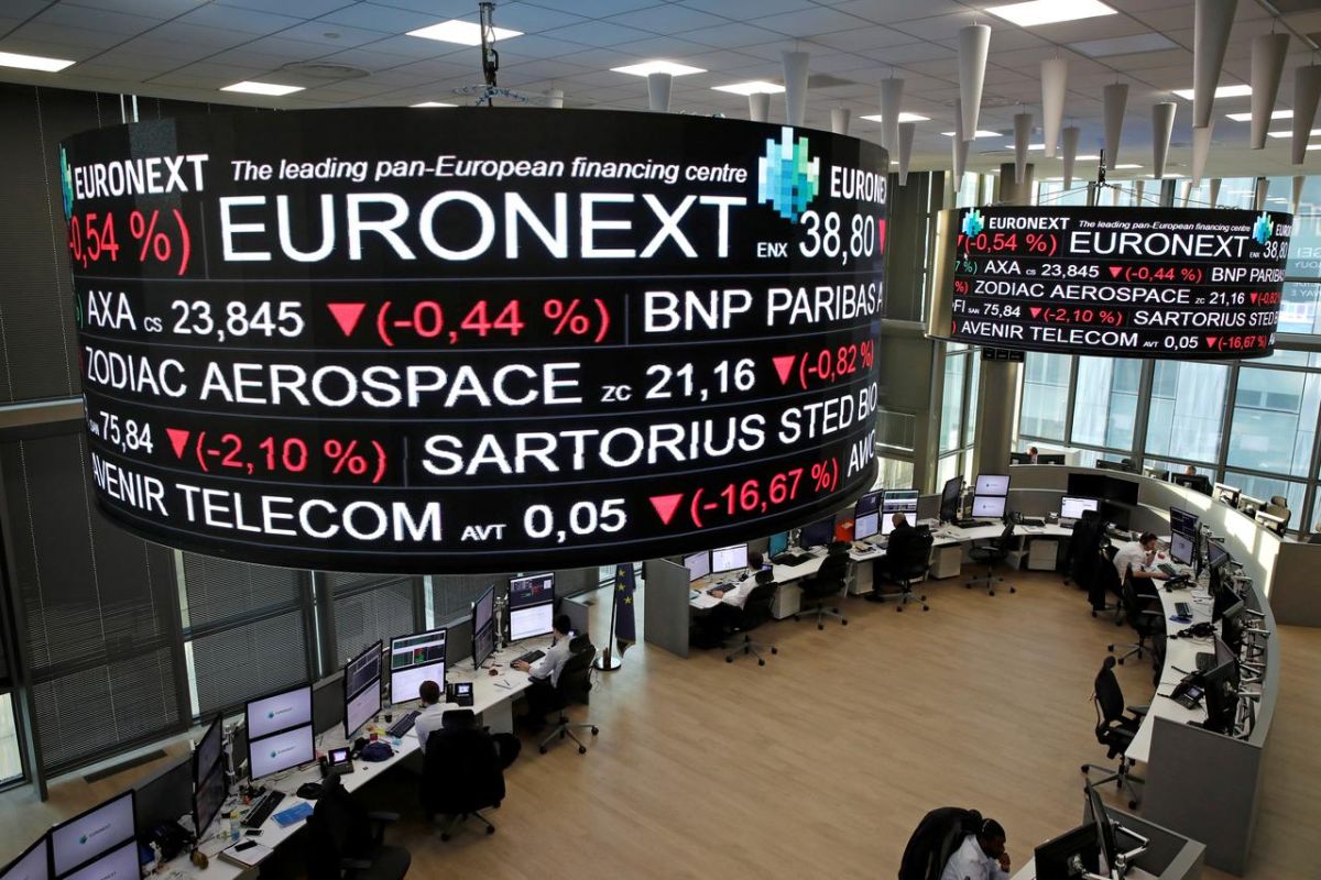 Bursa saham Prancis berakhir merosot 2,68 persen