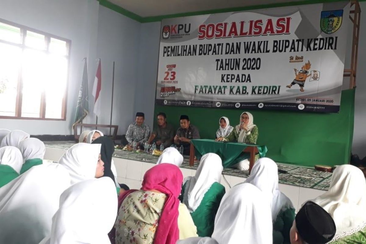 KPU Kabupaten Kediri gencar sosialisasikan tahapan pilkada