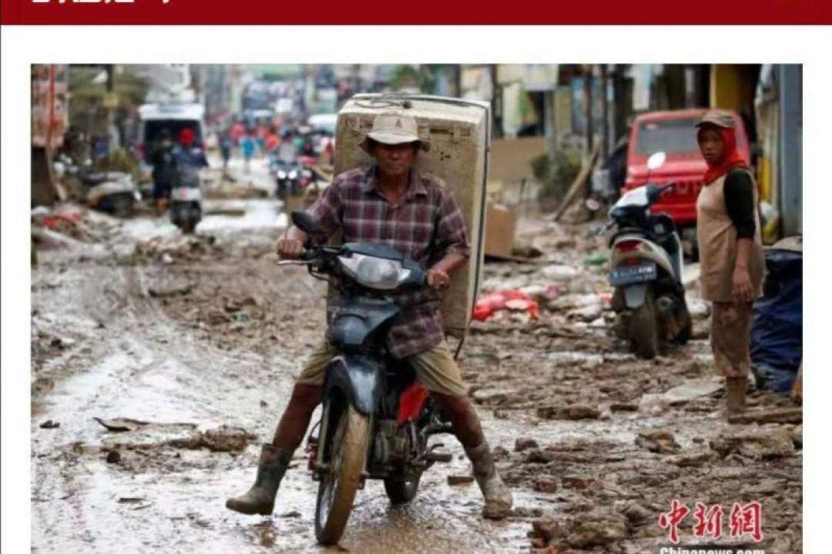 Media China lebih tertarik banjir Jakarta dibanding isu Natuna
