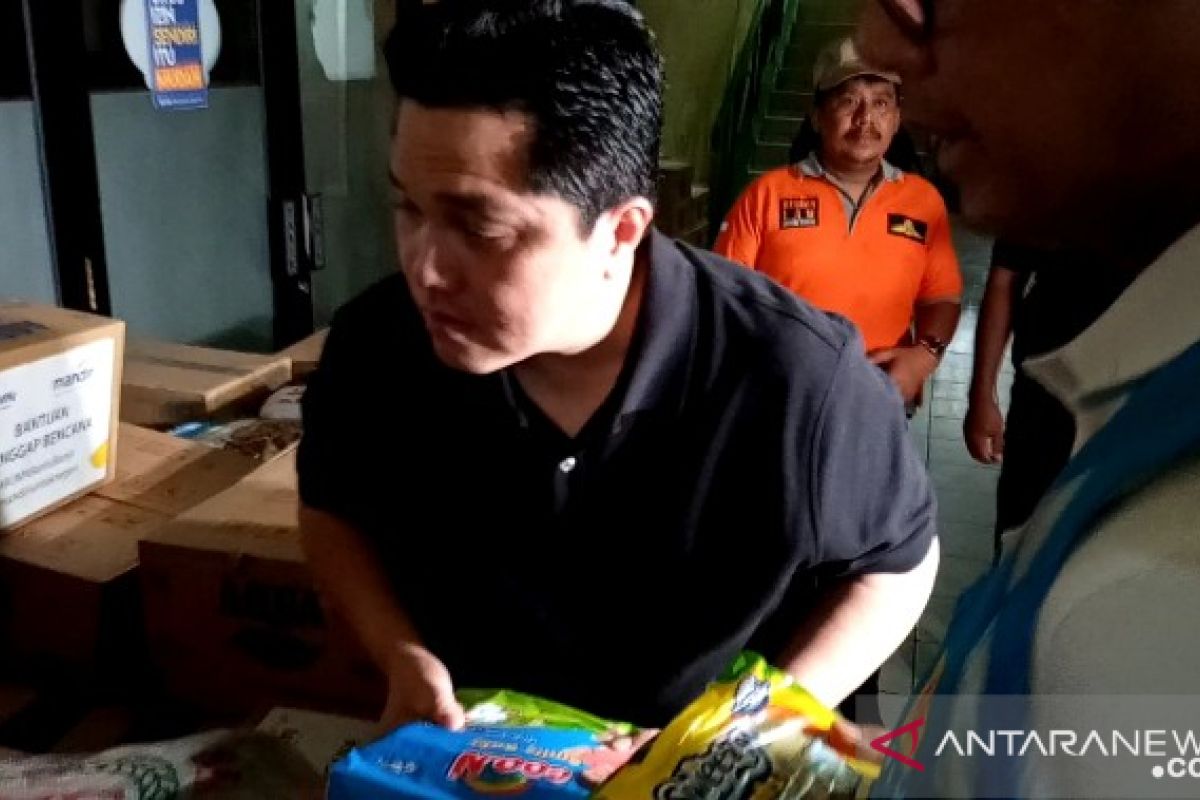 Menteri BUMN terus berkolaborasi dengan BNPB agar bantuan banjir tepat sasaran