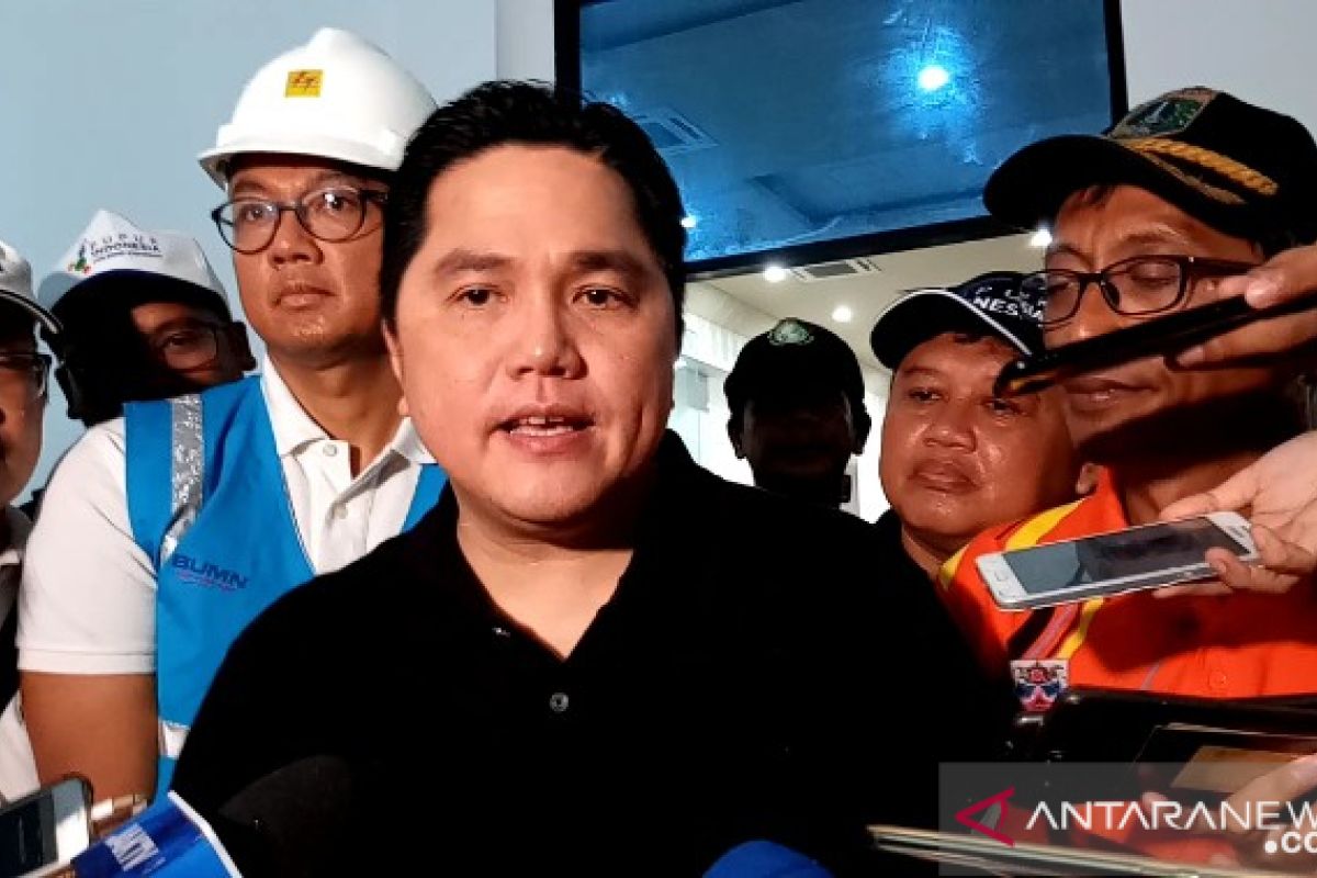 Menteri Erick enggan sebut nominal bantuan banjir BUMN