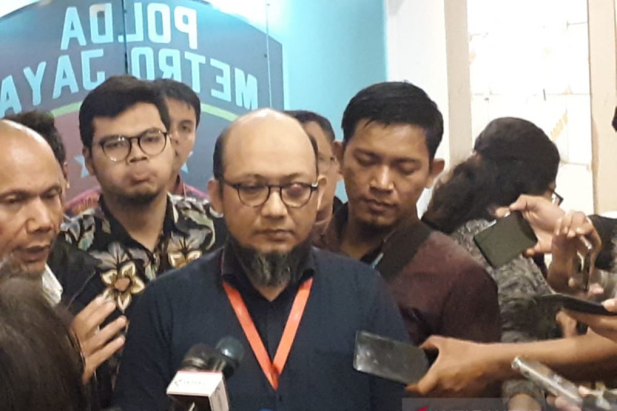 Novel Baswedan diperiksa selama 10 jam di Polda Metro Jaya