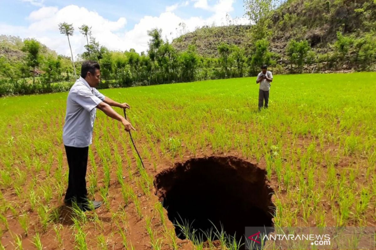 Tanah ambles kembali terjadi di Gunung Kidul