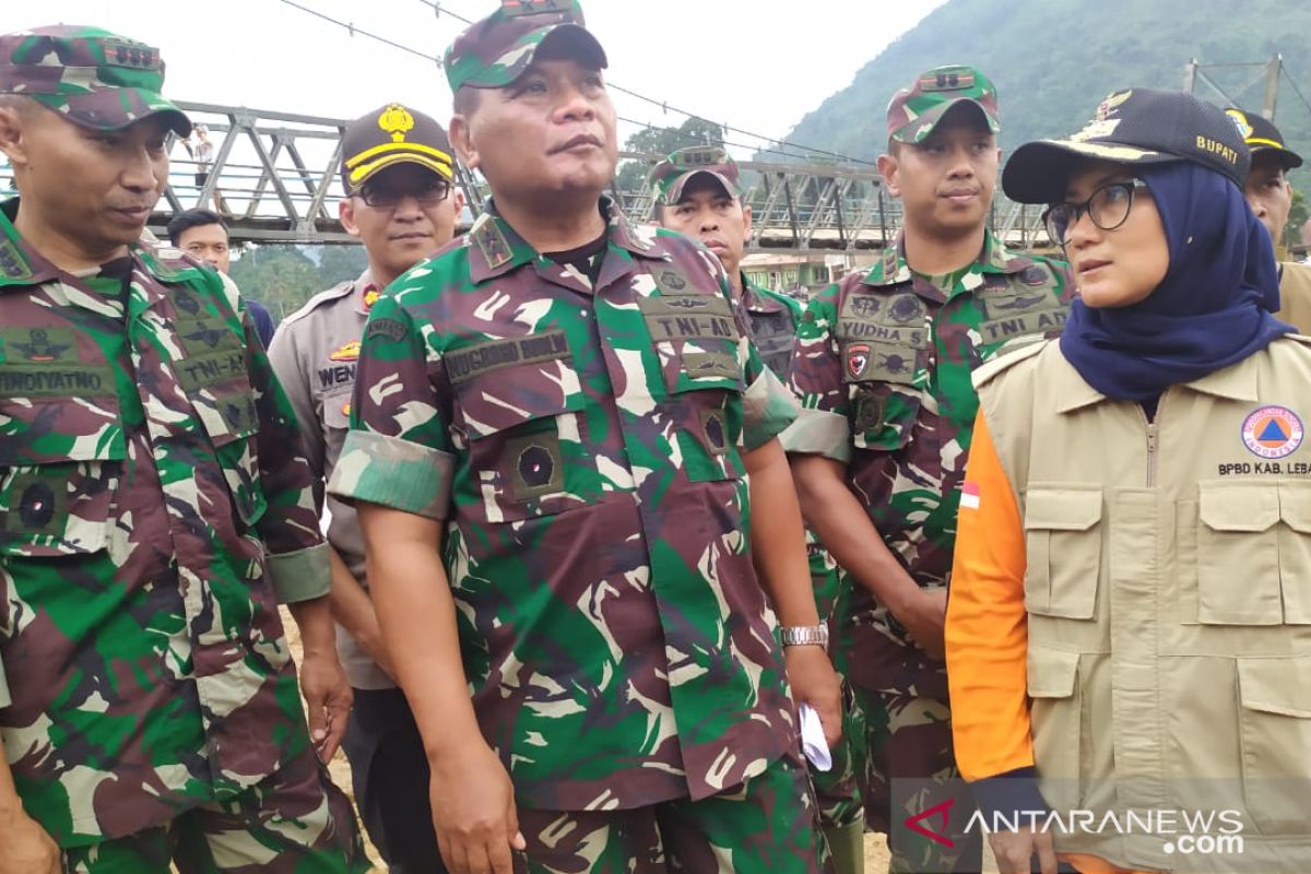Pascabanjir Pangdam III/ Siliwangi kunjungi wilayah Lebak Banten
