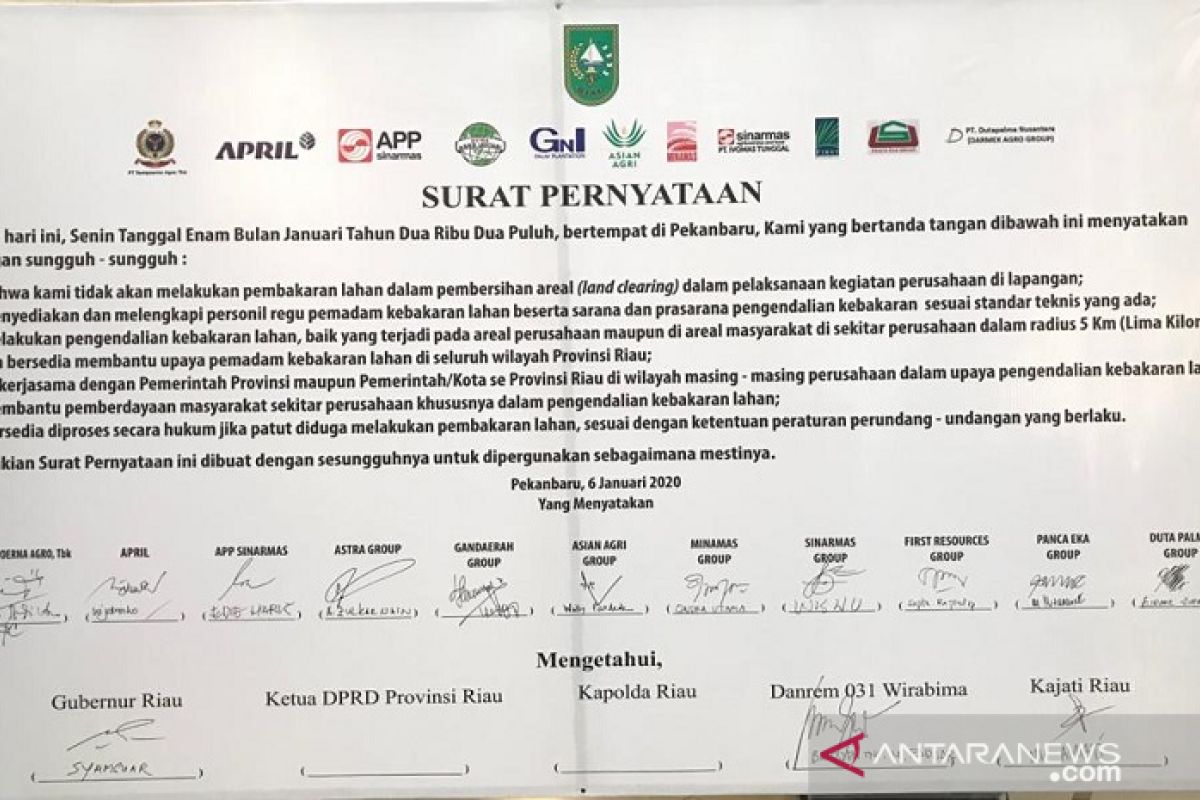 Gubernur Riau terbitkan surat himbauan antisipasi karhutla, begini penjelasannya