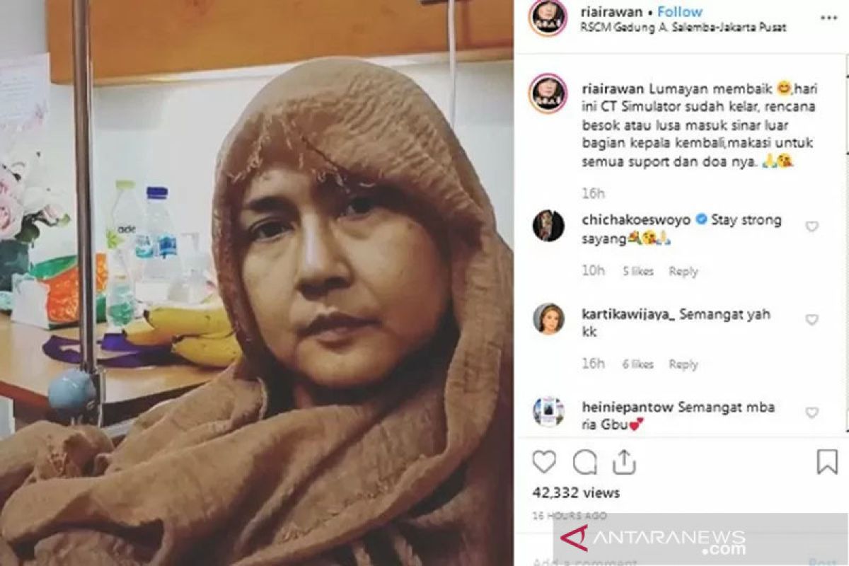 Kabar duka dunia hiburan Indonesia, aktris Ria Irawan meninggal