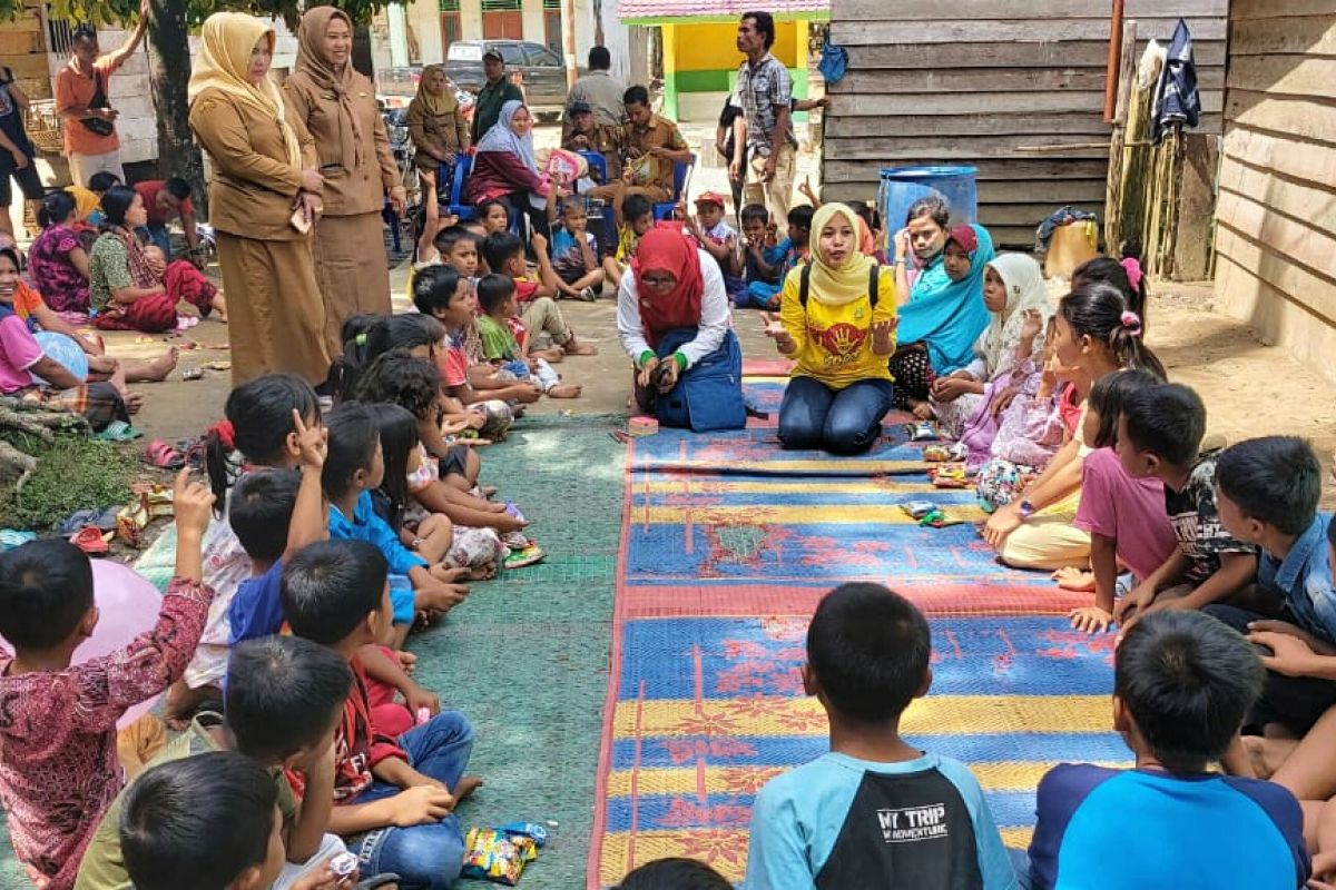 Trauma healing bagi anak korban banjir bandang Labura