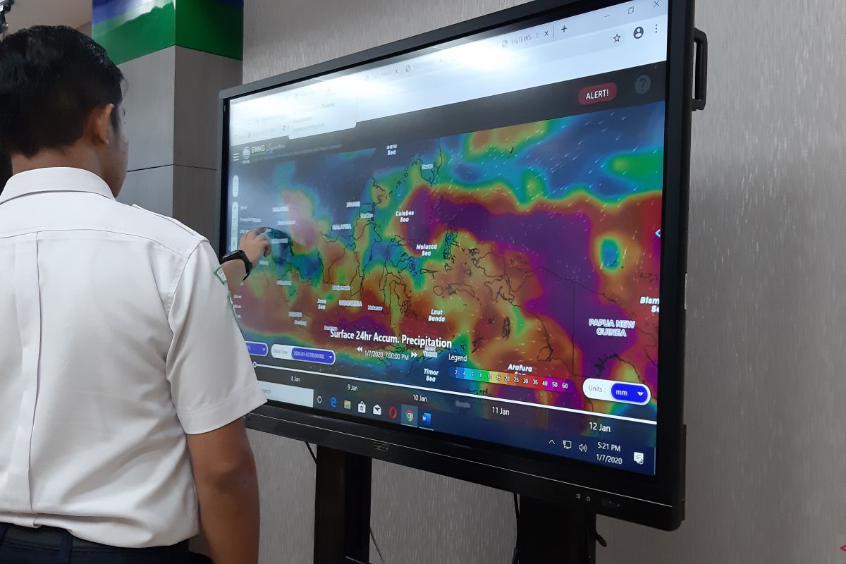 BMKG prediksi potensi hujan intensitas tinggi pada 8 - 9 Januari 2020