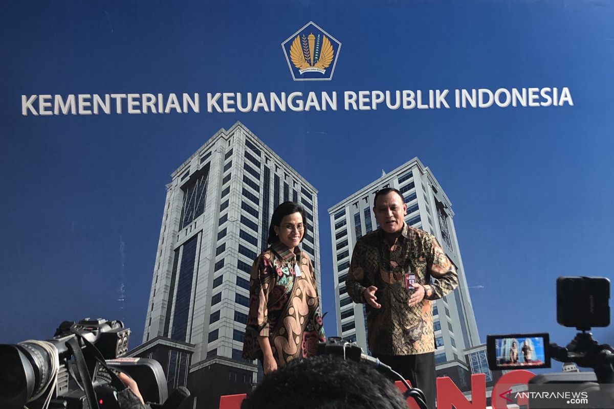 Ketua KPK kunjungi Sri Mulyani membahas status pegawai