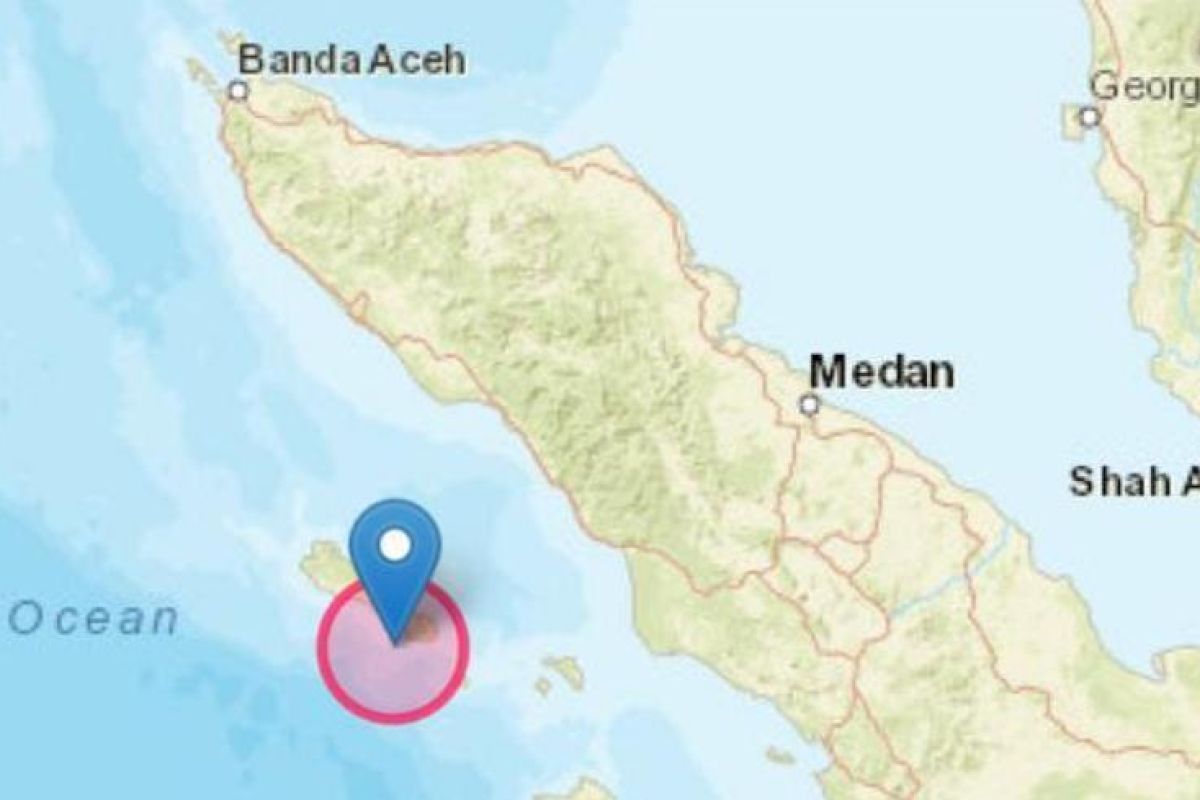 Gempa 6,4 di Samudra Hindia terasa hingga Kota Gunungsitoli