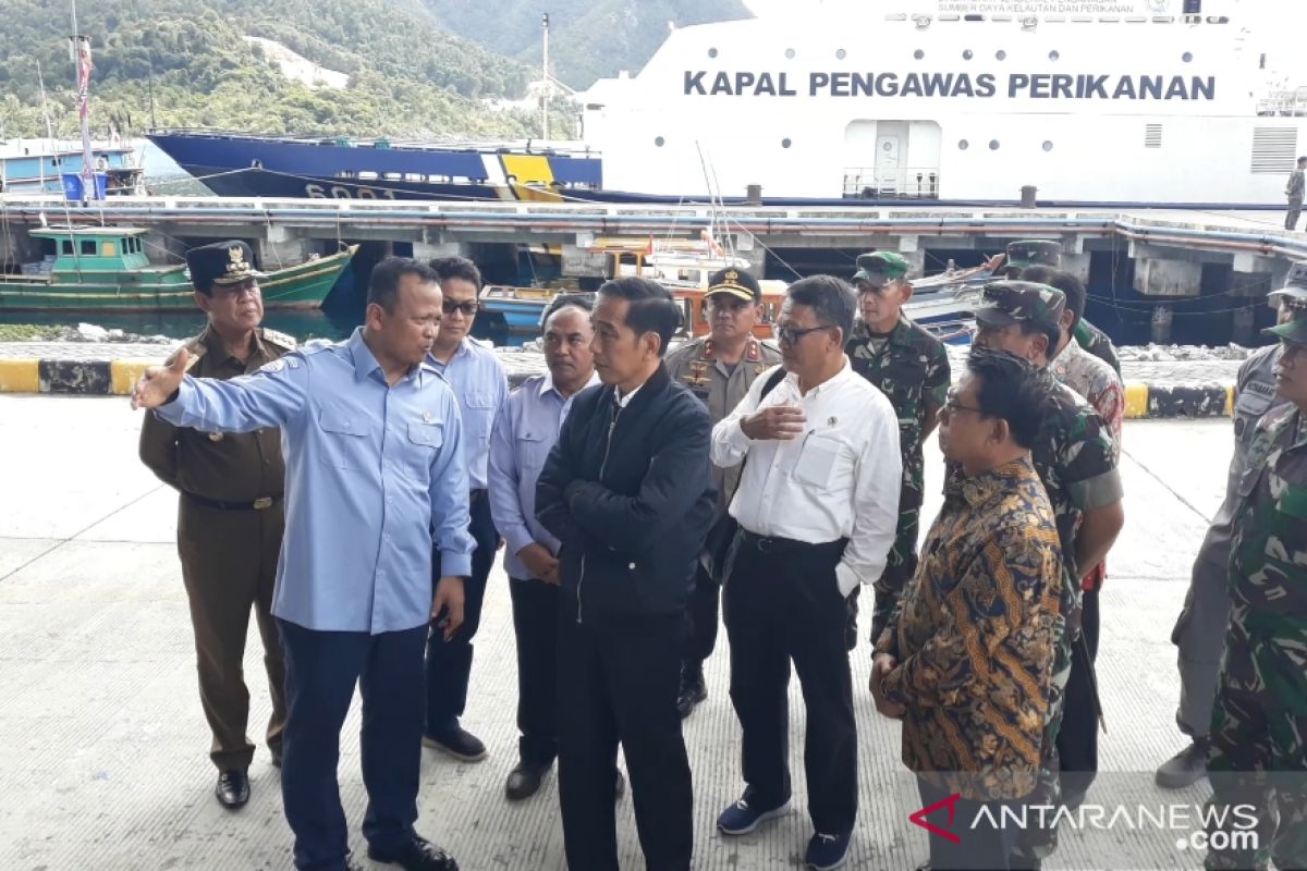 Presiden Kunjungi Sentra Perikanan Selat Lampa