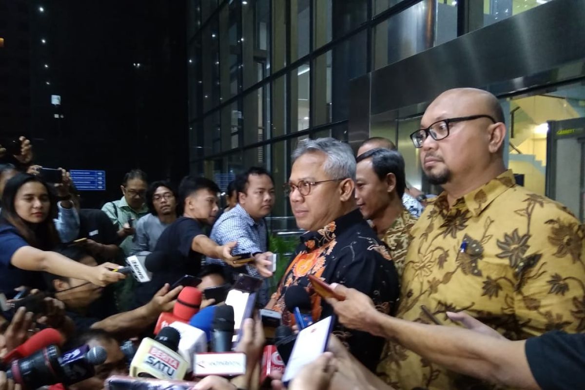 OTT Wahyu Setiawan, KPK undang KPU saat konferensi pers