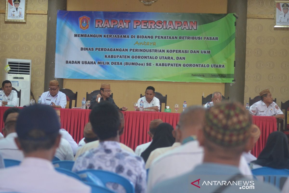 Bumdes akan kelola pasar di Gorontalo Utara tahun 2020