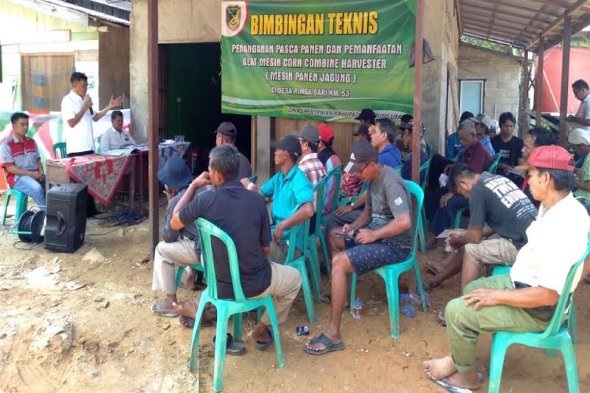 Warga Rimba Sari ikuti bimtek pemanfaatan alat mesin panen jagung