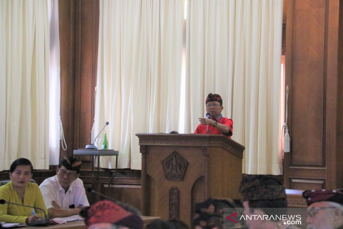 Gubernur Bali genjot realisasi visi "Nangun Sat Kerthi" pada 2020