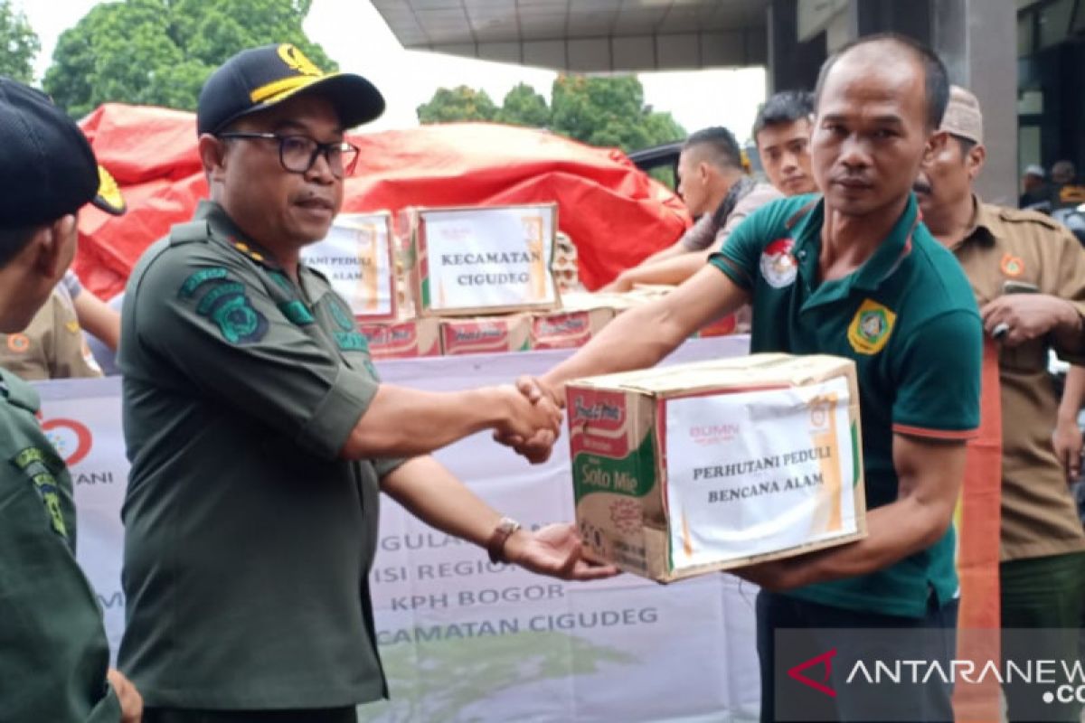 Perhutani kirim bantuan untuk korban bencana di Bogor