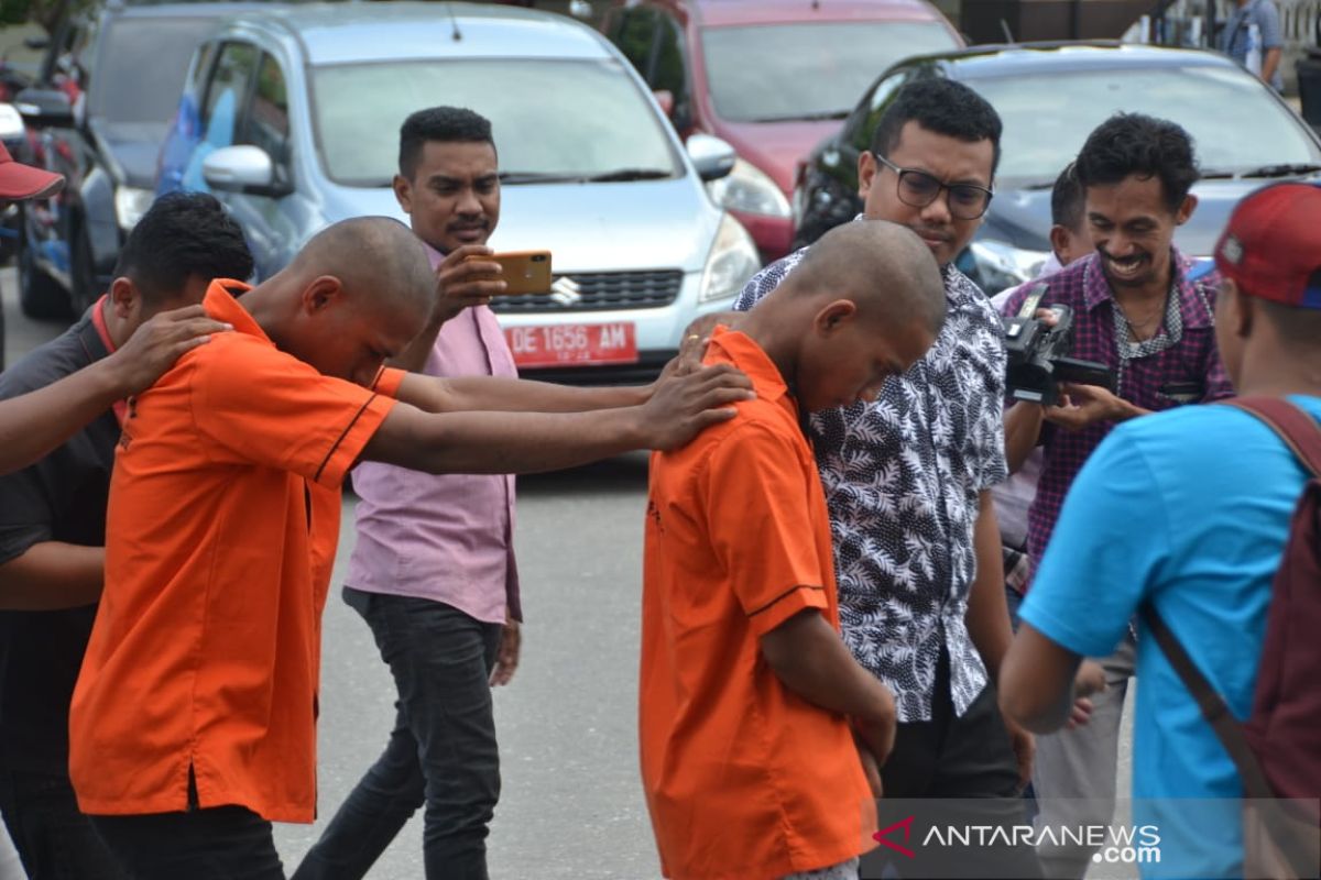 Polisi tetapkan dua oknum  pelaku Curanmor sebagai tersangka