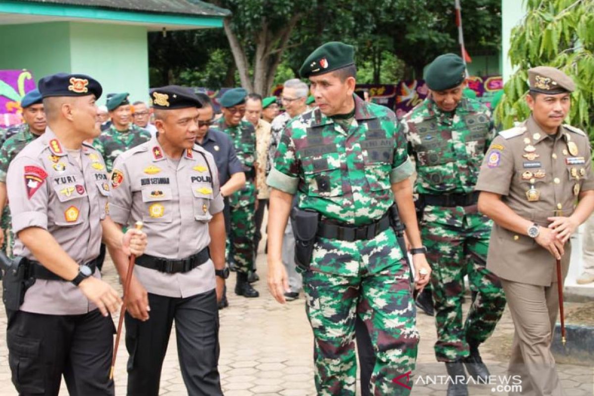 Polda Sumsel tingkatkan kekompakan dengan TNI  jaga kamtibmas