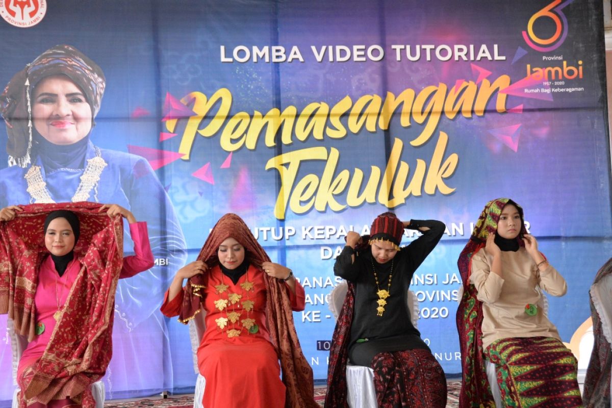 Sosialisasikan pemasangan tekuluk Jambi, Dekranasda gelar lomba video tutorial