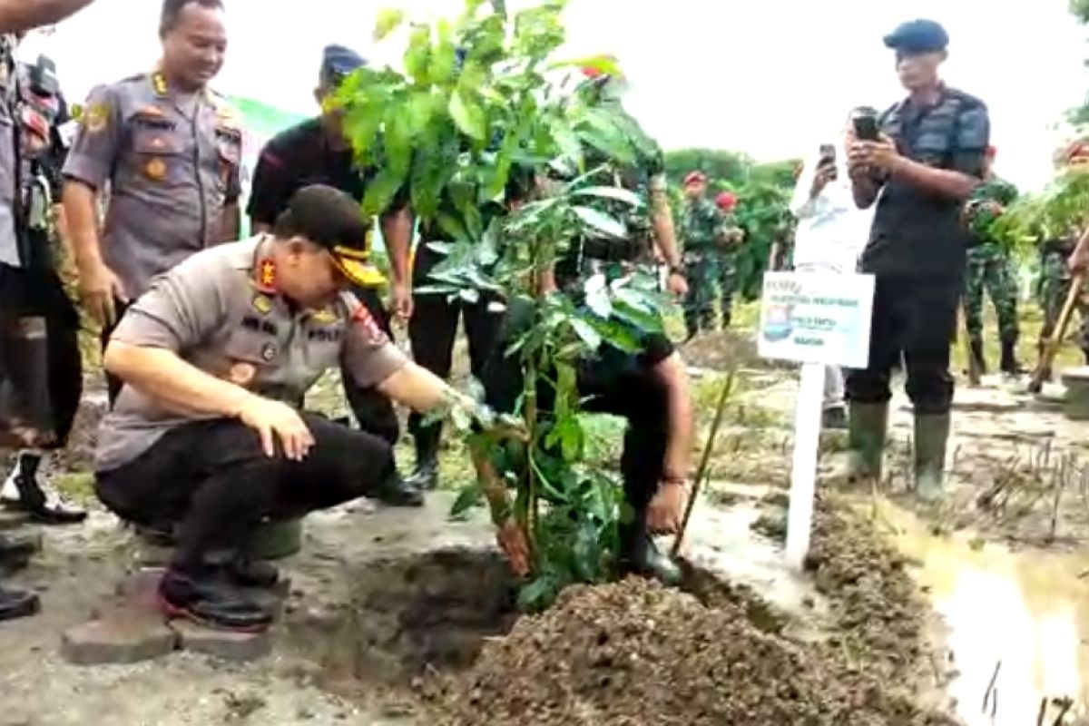 Polda Banten tanam 2020 pohon pada Hari Sejuta Pohon Sedunia