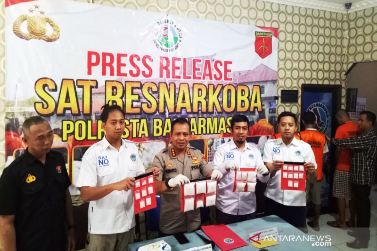 Satresnarkoba Banjarmasin ungkap kasus sabu-sabu seberat 6 ons lebih