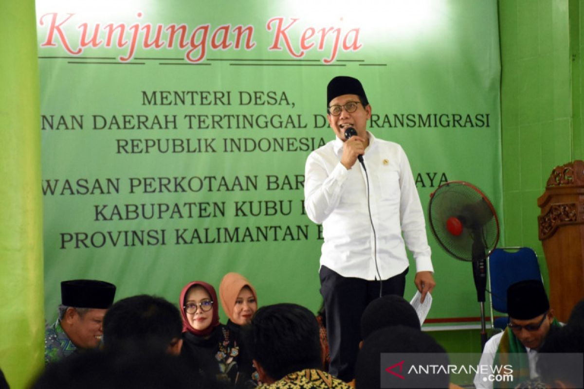 Menteri ajak masyarakat Kubu Raya sukseskan program Desa Surga