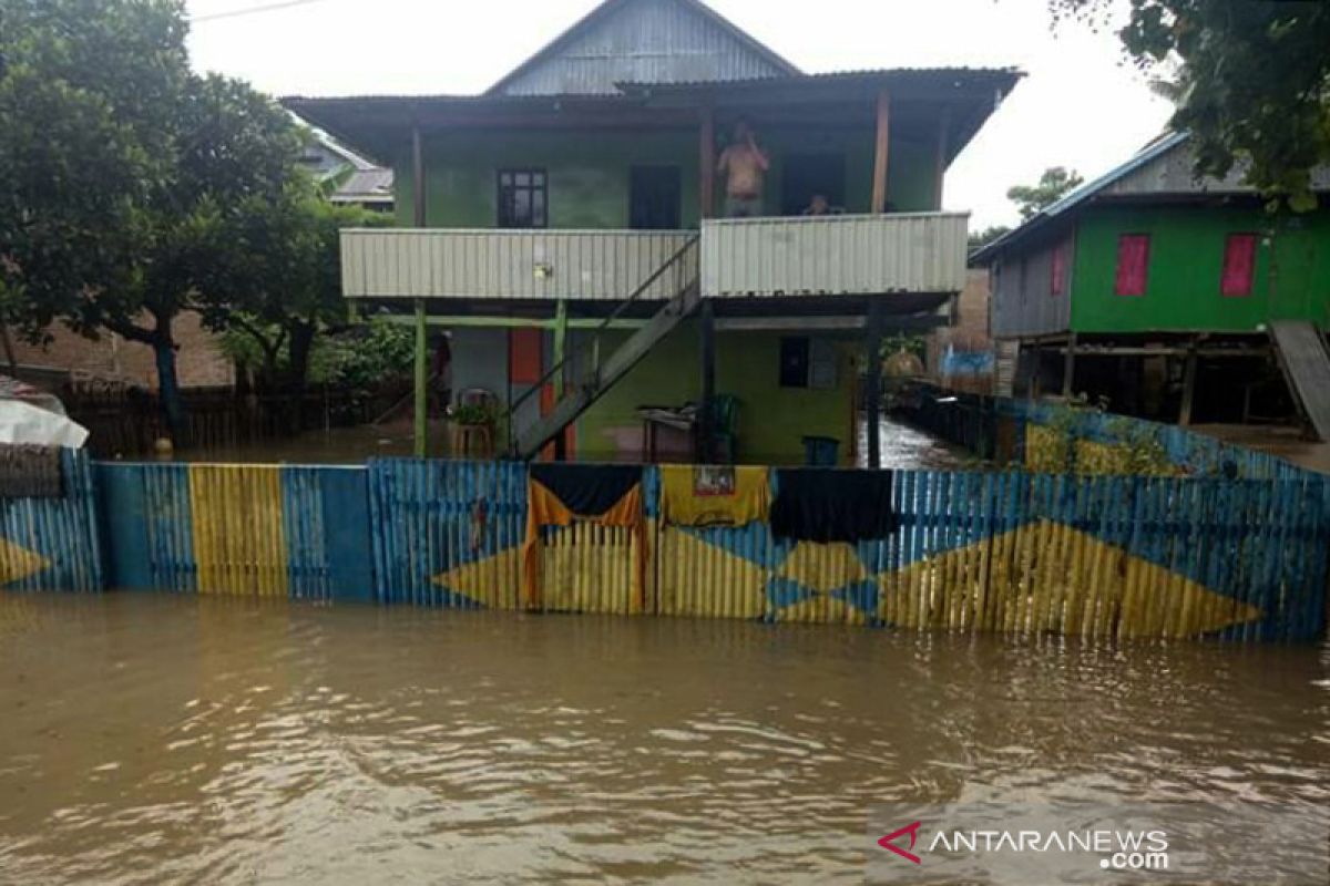 Cegah terseret banjir, warga Polewali Mandar ikat rumah di pohon