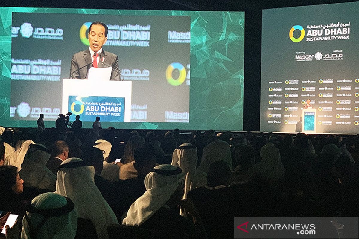 Jokowi angkat isu nikel Indonesia di Abu Dhabi Sustainability Week