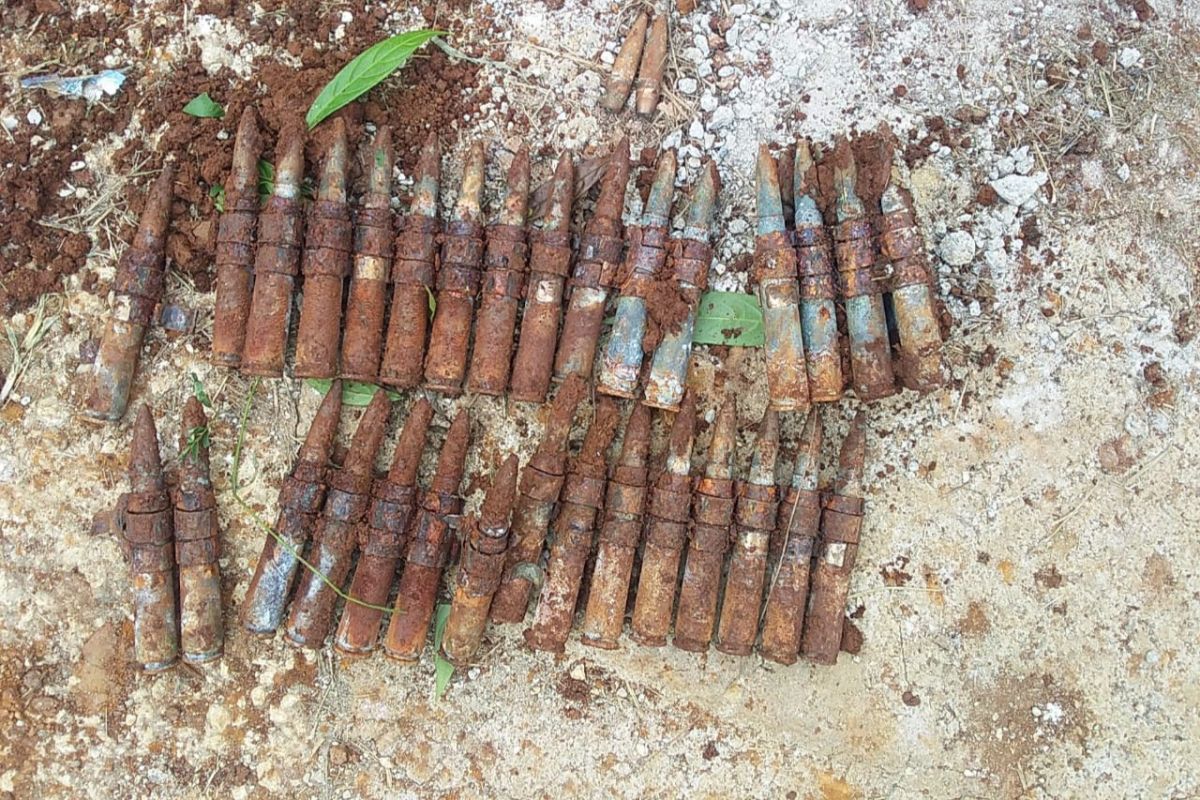 Pekerja bangunan Jayapura temukan amunisi peninggalan PD II di Hamadi